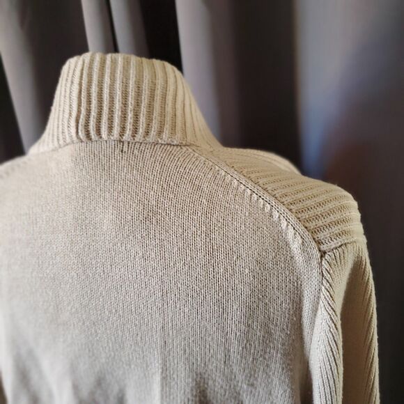 Banana Republic Light Tan Ribbed Open Cardigan, M - Picture 8 of 8